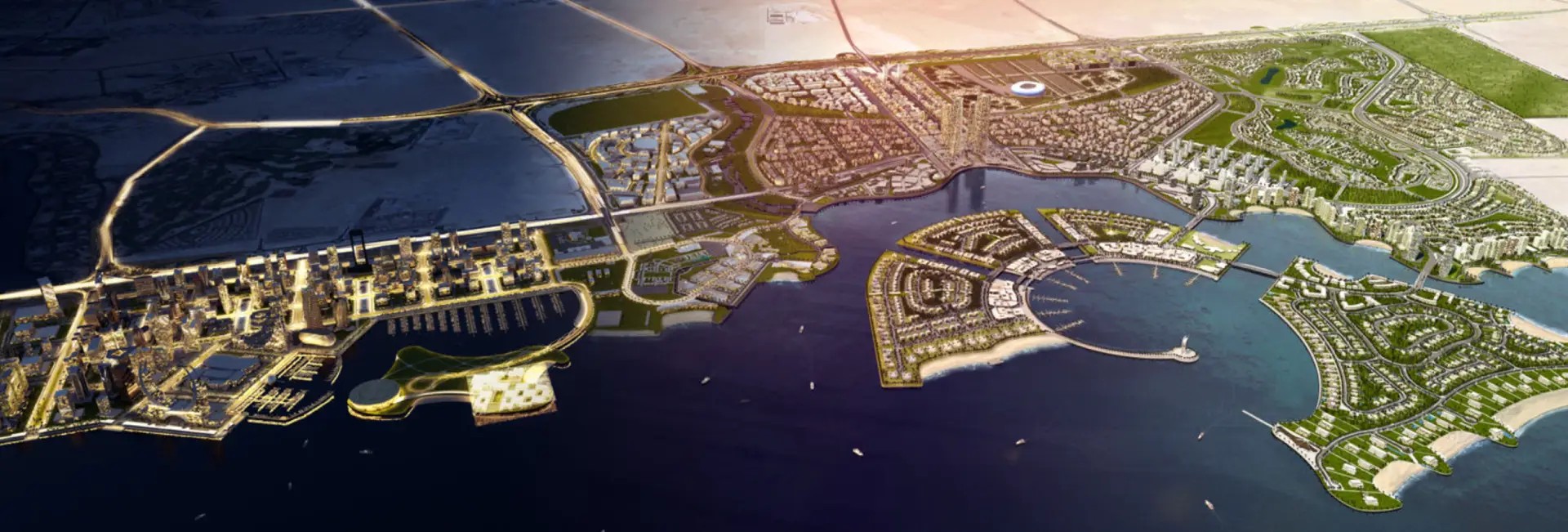 Lusail City Waterfront Overview